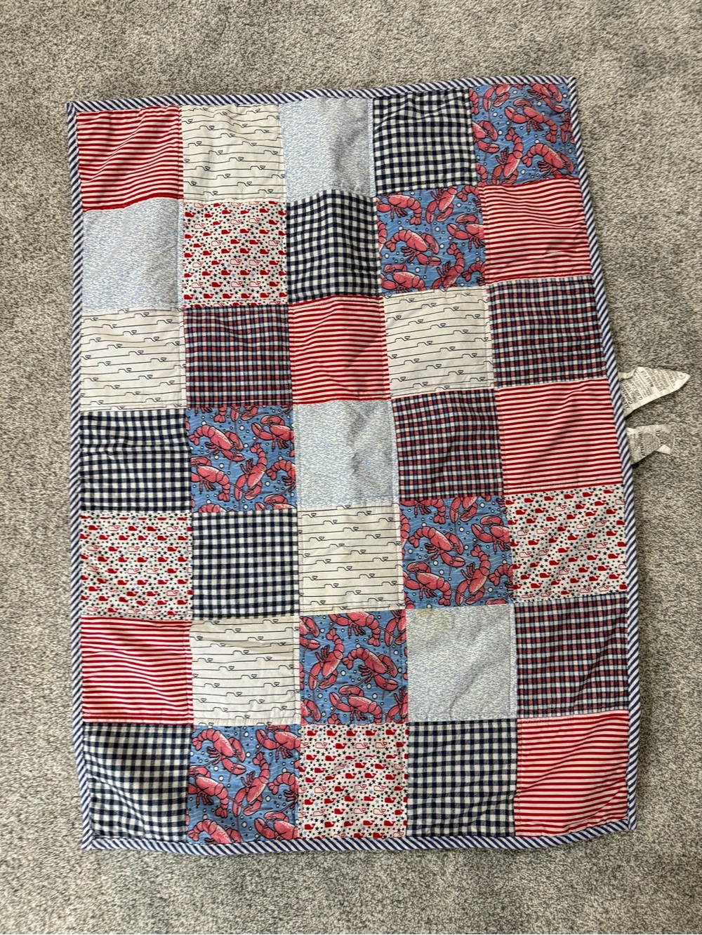 Vineyard Vines Target baby quilt
